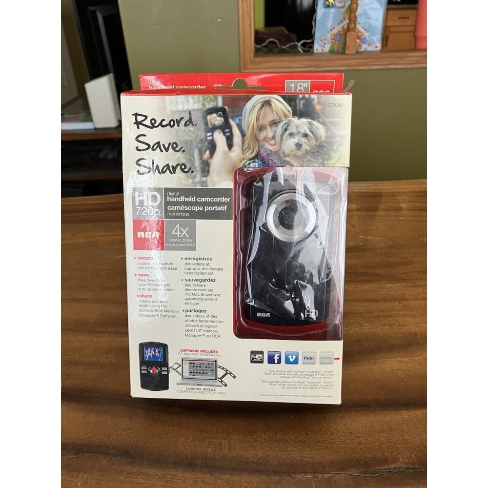 RCA Digital Handheld Camcorder/Camera HD 720p EZ2050 - New Open Box